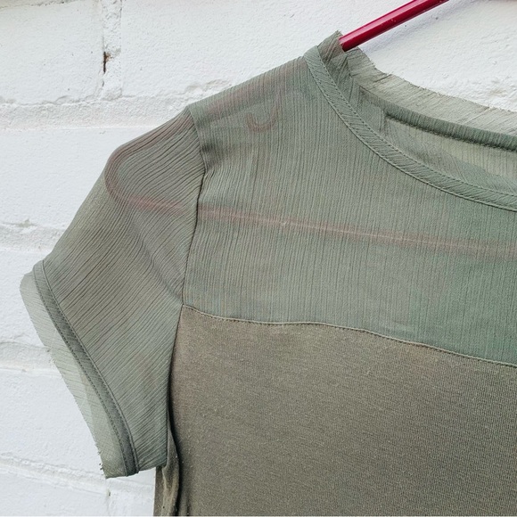 *DONATED* H&M Sheer-Panel T-Shirt - Picture 2 of 5